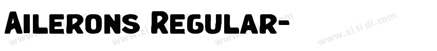 Ailerons Regular字体转换
